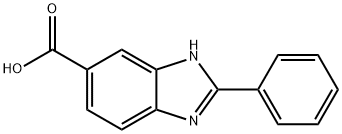 2-苯基-3H-苯并咪唑-5-羧酸 结构式