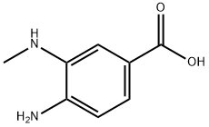 4-氨基-3-(甲氨基)苯甲酸 结构式