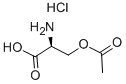O-乙酰-L-丝氨酸盐酸盐 结构式