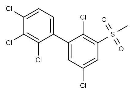 3-甲基磺酰基-2,2',3',4',5-五氯联苯 结构式