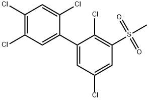 3-甲基磺酰基-2,2',4',5,5'-五氯联苯 结构式