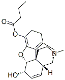 4,5α-Epoxy-17-methylmorphinan-3,6α-diol 3-butanoate 结构式