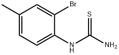 2-溴-4-甲基苯基硫脲 结构式