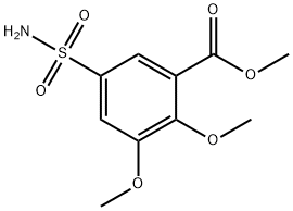 methyl 2,3-dimethoxy-5-sulphamoylbenzoate 结构式