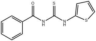 N-(噻吩-2-氨基硫代甲酰基)苯甲酰胺 结构式