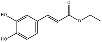 3,4-二羟基肉桂酸乙酯 结构式