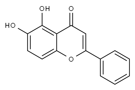 5,6-二羟基黄酮 结构式