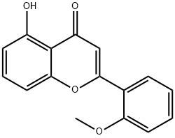 5-羟基-2-甲氧基黄酮 结构式