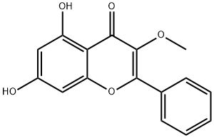 高良姜素 3-O-甲醚 结构式