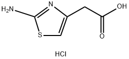 2-(2-氨基噻唑-4-基)乙酸盐酸盐 结构式