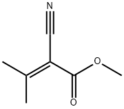2-氰基-3-甲基-2-丁烯酸甲酯 结构式