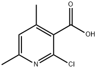 2-氯-4,6-二甲基吡啶-3-甲酸 结构式