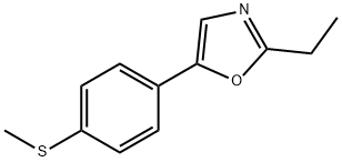 Oxazole, 2-ethyl-5-[4-(methylthio)phenyl]- (9CI) 结构式