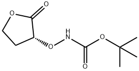 Carbamic acid, [[(3R)-tetrahydro-2-oxo-3-furanyl]oxy]-, 1,1-dimethylethyl ester 结构式