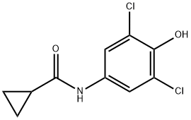 Cyclopropanecarboxamide, N-(3,5-dichloro-4-hydroxyphenyl)- (9CI) 结构式