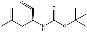 Carbamic acid, [(1S)-1-formyl-3-methyl-3-butenyl]-, 1,1-dimethylethyl ester 结构式