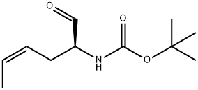 Carbamic acid, [(1S,3Z)-1-formyl-3-pentenyl]-, 1,1-dimethylethyl ester (9CI) 结构式