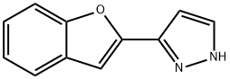 3-(苯并呋喃-2-基)-1H-吡唑 结构式
