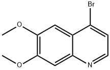 4-溴 -6,7-二甲氧基喹啉 结构式