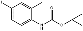 N-BOC-2-甲基-4-碘苯胺 结构式