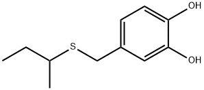 1,2-Benzenediol, 4-[[(1-methylpropyl)thio]methyl]- (9CI) 结构式