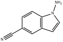 1-amino-5-cyanoindole 结构式