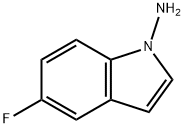 1H-Indol-1-amine,5-fluoro-(9CI) 结构式