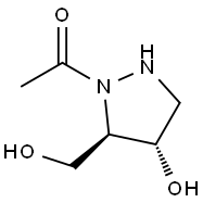 3-Pyrazolidinemethanol, 2-acetyl-4-hydroxy-, (3R,4S)- (9CI) 结构式