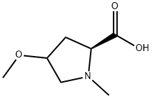 Proline, 4-methoxy-1-methyl- (9CI) 结构式