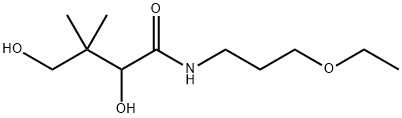 (R)-(+)-2,4-二羟基-N-(3-乙氧基丙基)-3,3-二甲基丁酰胺 结构式