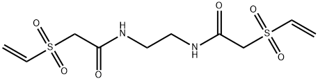 N,N’-1,3-亚丙基二[2-(乙烯基磺酰基)]乙酰胺 结构式