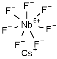 CESIUM HEPTAFLUORONIOBATE, 99.99% 结构式