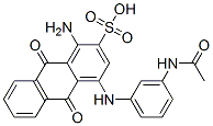 4-[[3-(acetylamino)phenyl]amino]-1-amino-9,10-dihydro-9,10-dioxoanthracene-2-sulphonic acid 结构式
