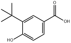 3-叔丁基-4-羟基苯甲酸 结构式