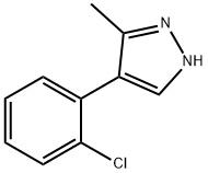 4-(2-氯苯基)-3-甲基吡唑 结构式