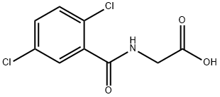 N-(2,5-二氯苯甲酰基)甘氨酸 结构式