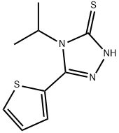 4-异丙基-5-(2-噻吩)-2H-1,2,4-三唑-3-硫酮 结构式