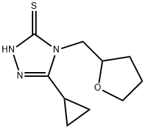 5-环丙基-4-(四氢呋喃甲基)-2H-1,2,4-三唑-3-硫酮 结构式