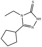 5-环戊基-4-乙基-2H-1,2,4-三唑-3-硫酮 结构式