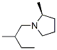 Pyrrolidine, 2-methyl-1-[(2S)-2-methylbutyl]-, (2R)- (9CI) 结构式