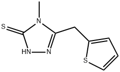 4-甲基-5-(2-噻吩甲基)-2,4-二氢-3H-1,2,4-三唑-3-硫酮 结构式