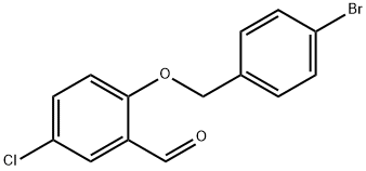 2-(4-溴苄基)氧基-5-氯-苯甲醛 结构式