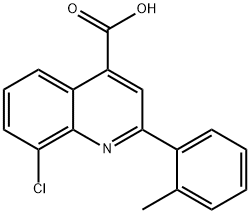 8-氯-2-(2-甲基苯基)-喹啉-4-羧酸 结构式