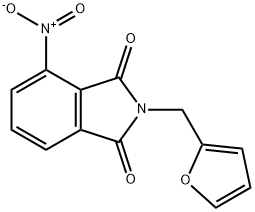 2-(呋喃-2-基甲基)-4-硝基-异吲哚-1,3-二酮 结构式