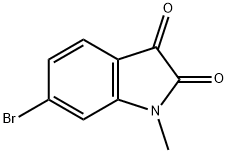 6-溴-1-甲基-1H-吲哚-2,3-二酮 结构式
