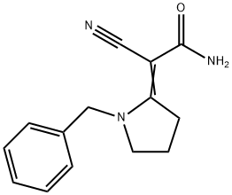 2-[1-Benzyl-pyrrolidinylidene]-2-cyano-acetamide 结构式