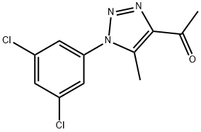 1-[1-(3,5-DICHLOROPHENYL)-5-METHYL-1H-1,2,3-TRIAZOL-4-YL]ETHAN-1-ONE 结构式