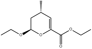 2H-Pyran-6-carboxylicacid,2-ethoxy-3,4-dihydro-4-methyl-,ethylester,(2R,4S)-(9CI) 结构式