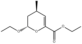 2H-Pyran-6-carboxylicacid,2-ethoxy-3,4-dihydro-4-methyl-,ethylester,(2S,4R)-(9CI) 结构式