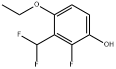 Phenol, 3-(difluoromethyl)-4-ethoxy-2-fluoro- (9CI) 结构式